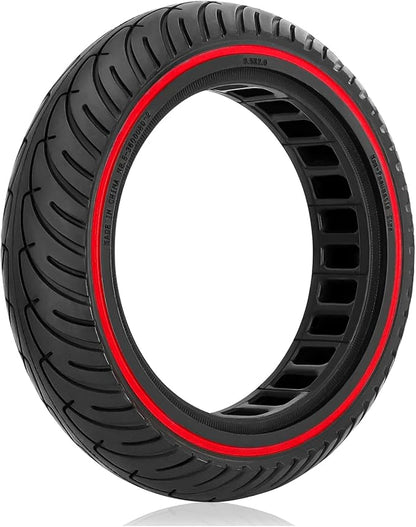 8 12 Scooter Solid Tires, 8.5 Solid Tire for Electric Scooter, 8.5 Inch Electric Scooter Replacement Wheels Honeycomb Solid Tire, 5075-6.1 Non-pneumatic Tires (Red_1PC_01)