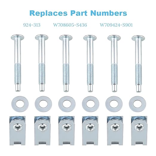 Truck Bed Mounting Bolt Nut Hardware Kit Compatible with 1997-2012 Ford F150,1997-2012 Ford Lobo Pickup, 2006-2008 Lincoln Mark LT Replaces  924-313, W708605-S436