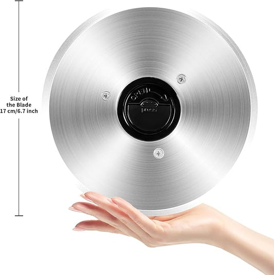 OSTBA 6.7 Inch Stainless Steel Meat Slicer Blade Replacement - Non-Serrated Blade for SL-517 Series Meat Slicer, Easy to Clean and Installg, Perfect for Slicing Bread, Vegetables, and Fruits