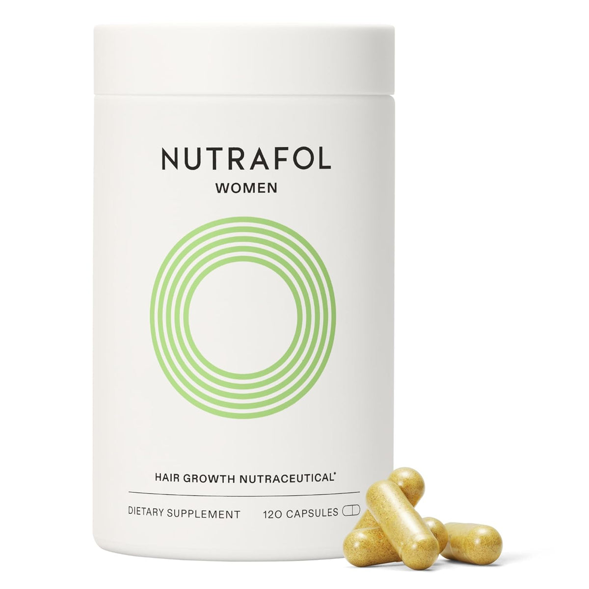 Nutrafol Women's Hair Growth Supplements, Ages 18-44, Clinically Tested for Visibly Thicker and Stronger Hair, Dermatologist Recommended - 1 Month Suppl