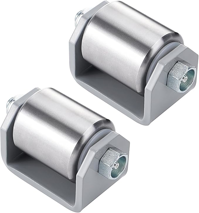 2" Weld on Trailer Roller Heavy Duty Steel Skid Wheels Caster Roller with for RV Trailers, Motorhome and 5th Wheels (Pack of 2)