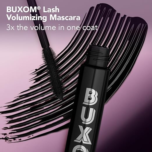 BUXOM Lash Volumizing Mascara for up to 3X More Volume, Voluminous  Lengthening Mascara for Lash Lift, Cruelty-Free, Black