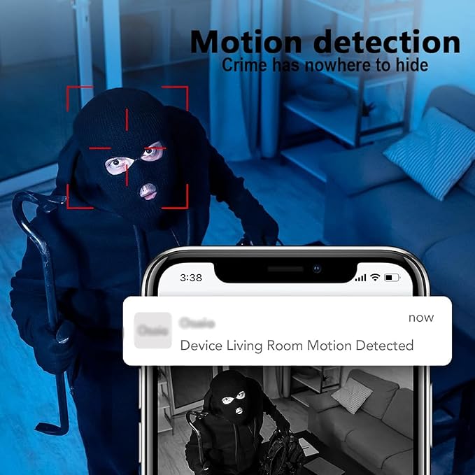 Wireless Mini Cameras HD Smoke Detector Camera,WiFi Remote Real-Time Home Nanny Cam,Security Mini Small Indoor Camera for Home Security/Office