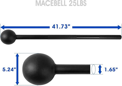 Yes4All Steel Mace Bell For Woman & Man (25 lbs)