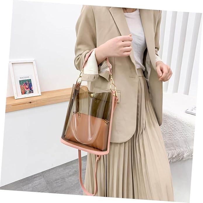 1 crossbody bucket bag for travel, women's bag, tolitree bag, travel barrel bag, handbag, handbag, chain bag, tennis bag, travel bag, pink color,