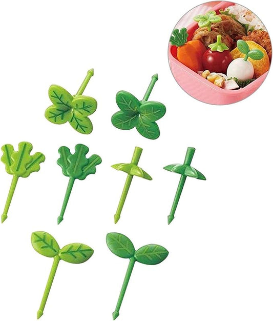Fruit Forks Reusable Vegetable Toothpicks Cartoon Animal Farm Kids Food Picks(D 10PCSet 2SET Random)