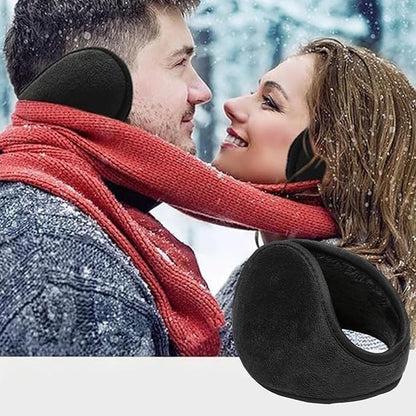 4pcs Ear Muffs for Winter Women (Pink, Red, Gray, Black) Men Windproof Running Cycling Walking Outdoor Earmuffs for Women Behind The Head