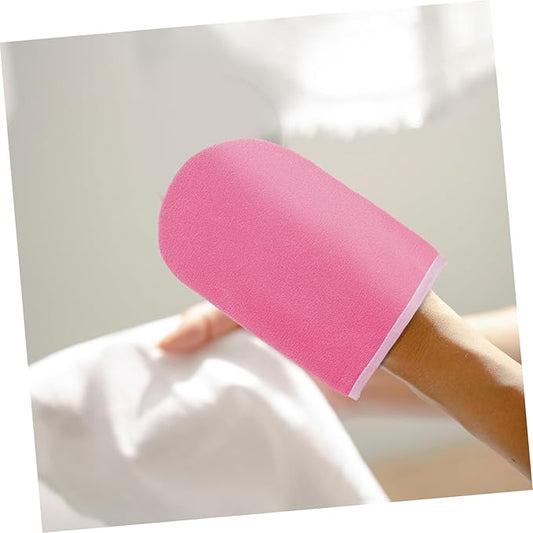 1 Pair Paraffin Wax Gloves Wax Mitts Cloth Mitts Rosy Polyester Hot Wax Hand Covers