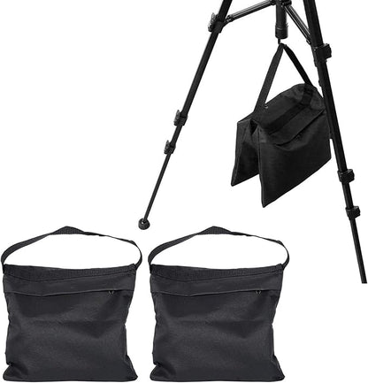 2PC Heavy Duty Fillable Sandbag Set for Studio & Outdoor Photography Equipment, Versatile Weight Bags for Light Stands, Tripods, & Boom Arms, LongLasting Oxford Cloth
