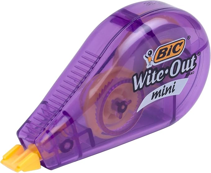 BIC Wite-Out Mini Correction Tape, White, 3/Pack (WOTMP31-WHI)