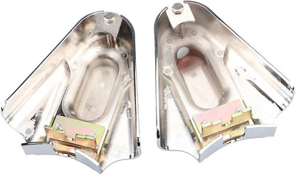 2pcs Motorcycle Chrome Rear Wheel Shaft Cap Side Protector Guard Axle Covers Compatible with Harley Softail Heritage Springer Standard Custom 1986-2007