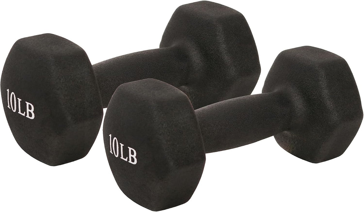 Sunny Health & Fitness Neoprene Coated Hex Dumbbell