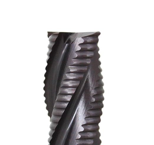 Accusize Industrial Tools Stadard Tooth M42 8% Cobalt Tialn Roughing End Mill, 1/2'' by 1/2'' by 1-1/4'' Flt Length, 1102-0012