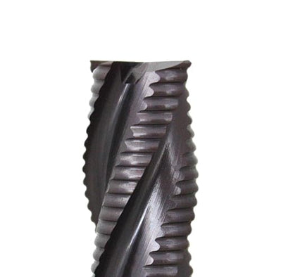 Accusize Industrial Tools Stadard Tooth M42 8% Cobalt Tialn Roughing End Mill, 1/2'' by 1/2'' by 1-1/4'' Flt Length, 1102-0012