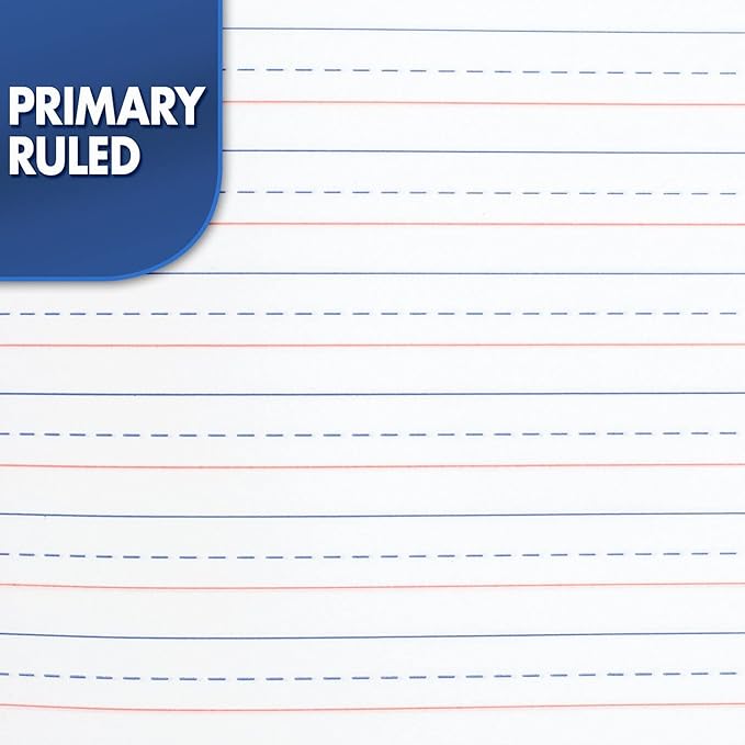 Mead Primary Composition Book, Primary Ruled Journal, Grades K-2, 7-12" x 9-34", 100 Sheets, Blue Marble (09902)