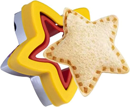 Food-Grade Stainless Steel Sandwich Cutter Sandwich Cutter Mold Stainless Steel Easy-to-use Heart-Shaped Sandwich Cutter Sealer for Home Kitchen B