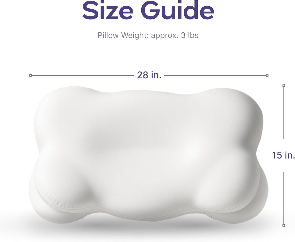 Mellow Sleep Cloud Align Pillow, 2 Pillow Bundle With Pillowcases, Regular Size