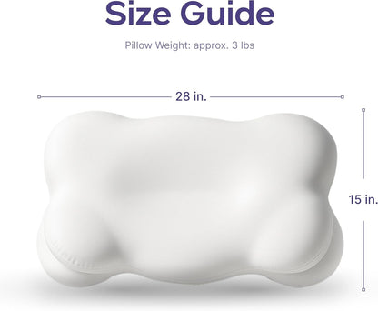 Mellow Sleep Cloud Align Pillow, 2 Pillow Bundle With Pillowcases, Regular Size