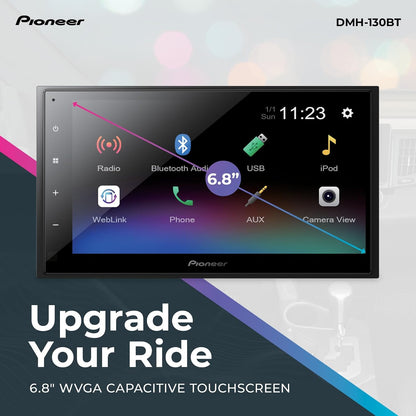 Stay connected with Bluetooth, Alexa, and rear camera. Personalize in-car entertainment with customizable display.