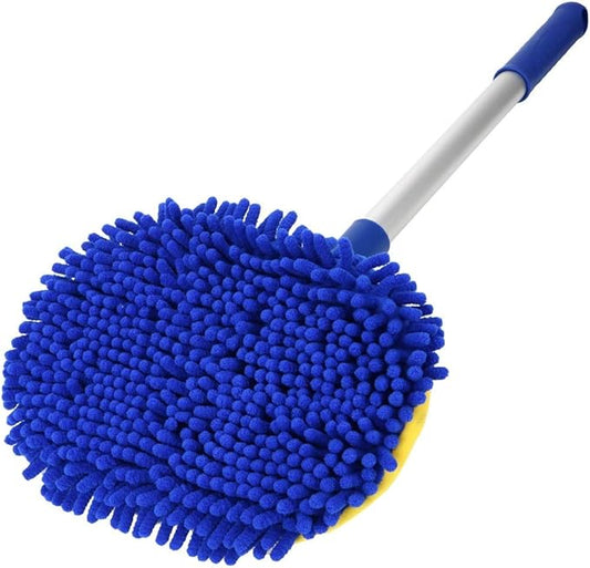 Auto Accessories Car Wash Brush Car Cleaning Brush Chenille Broom Car Cleaning Tools Cleaning Mop Cover Luopan Car Cleaning Kits (Color : Blue)
