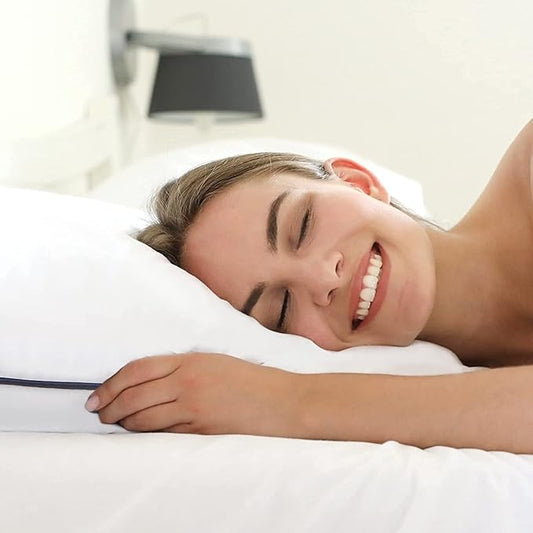 Bed Pillows for Sleeping 2 Pack, Queen Size Set of 2 for Side Back and Stomach Sleepers, Cooling Pillows,Down Alternative Filling Luxury Soft Supportive Plush Pillows (White)