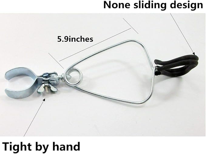 Pack of 2 Adjustable Heat Lamp Clip Stand Fixture for Reptile Heat Lamp, Flexible Reptile Dome Clamp Lamp Holder for Ceramic Heat Emitter & Reptiles Baking Heat Lamp Bulb