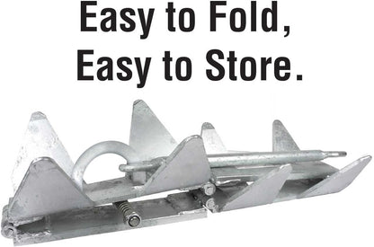 Seachoice Hot-Dipped Galvanized Steel Fold-and-Hold Anchor