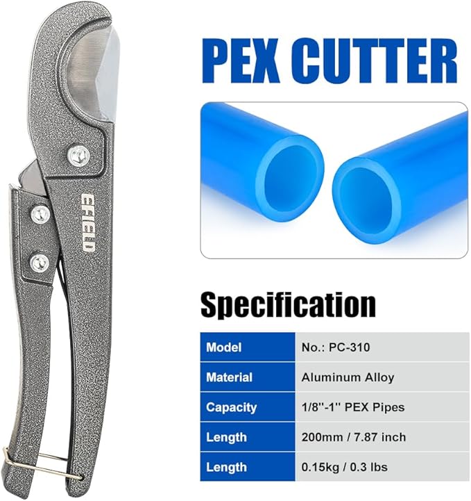 EFIELD 38" - 1" Pex Pipe and Plastic Pipe Cutter
