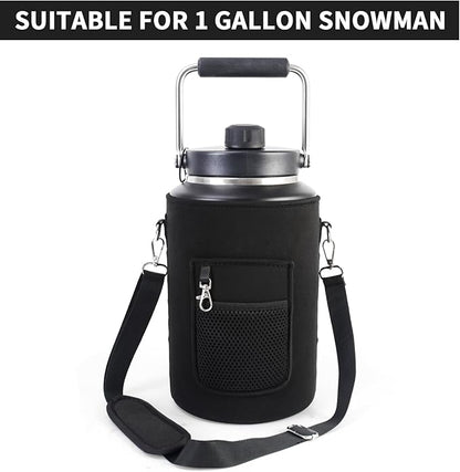 1 Gallon Jug Holder Compatible with Yeti/RTIC One Gallon Jugs, Carrier/Pouch Sleeve for Outdoor Camping, Hiking,Gym