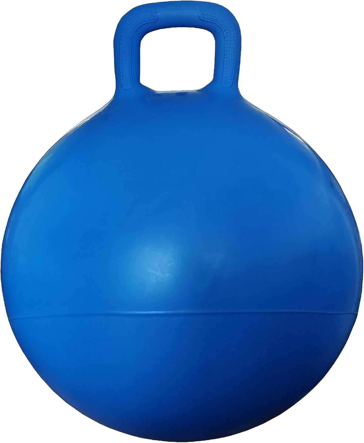 AppleRound Hippity Hoppity Jumping Ball, Bouncy Ball with Handle, 20in/50cm Diameter for Age 7-10, Kangaroo Bouncer, Space Hopper with Handle for Children, Plain Color (Red)