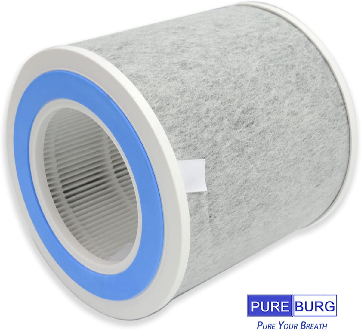 PUREBURG Replacement Filter Compatible with Shark Air Purifiers HP100 HP102 HC450 HC451 HC452 & NeverChange Series Air Purifier, 1-Pack H13 HEPA Activated Carbon 4-Stage Filtration
