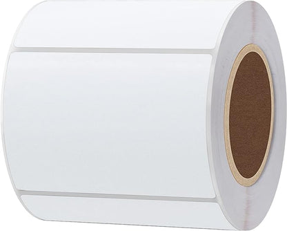 HYBSK 3x2 inch Direct Thermal Label Paper for Barcodes, Address, Compatible with Rollo Label Printer  Zebra Desktop Printers (3"x2",White)