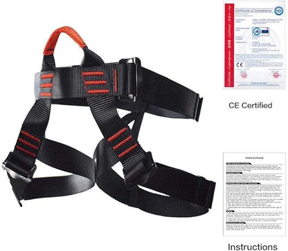 Climbing belts, Safe Seat Belts for Tree Climbing Outdoor Training Caving Rock Climbing Rappelling Equip - Half Body Guide belt for Women Man and Novice