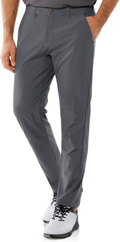 33,000ft Men's Golf Pants with 5 Pockets Classic-Fit Stretch Quick Dry Lightweight UPF 50+ Hiking Pants
