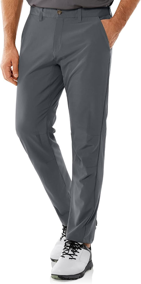 33,000ft Men's Golf Pants with 5 Pockets Classic-Fit Stretch Quick Dry Lightweight UPF 50+ Hiking Pants