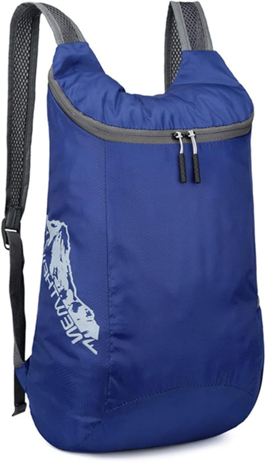 Kingsea Foldable Backpack, Lightweight and High Capacity Foldable Backpack for Travel, Camping, Hiking, Outdoor Sports, Dark Blue, Daypack Backpacks