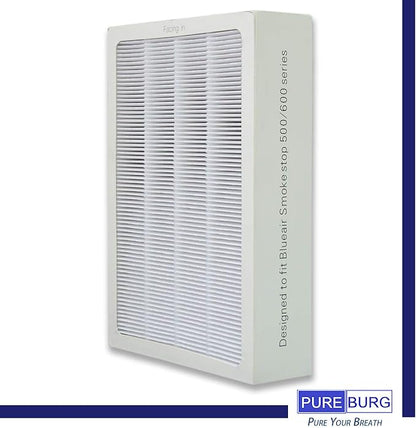 3-Pack Replacement Filter for Blueair 500/600 Series SmokeStop Filter, Odor Removal Classic 501, 503, 510, 550E, 555EB, 601, 603, 650E, 505, 605