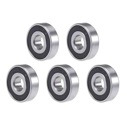 TOP-VIGOR 5Pcs 16100-2RS Deep Groove Ball Bearings, Z1 10mm x 28mm x 8mm Double Sealed Industrial Bearings, Chrome Steel Skateboard Bearings for Electrical Instrument Equipment