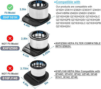 For Shark #XHF161H IZ162H, IZ360, IZ400, QZ162 Series HEPA Filter