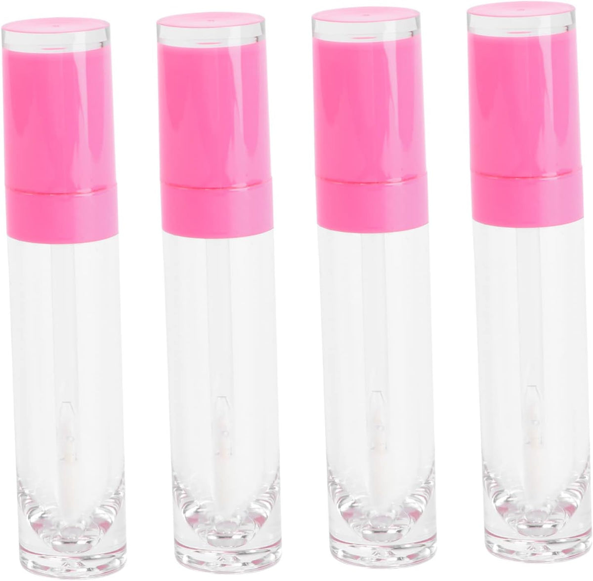 Beaupretty 8ml Empty Lip Gloss Tubes 4pcs Small DIY Cosmetic Containers for Women Plastic Bottles for Travel and Subpackaging