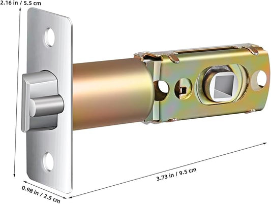 Interior Door Key Deadbolt Lock Replacement Parts Latch Plate Hardware for Front Door Lock Security Zinc Alloy