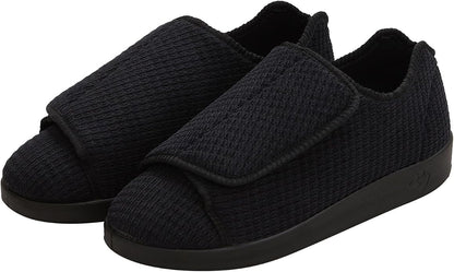 Silverts Men's Adaptive Easy Closure Slippers, Adjustable Wide Fit Shoes | For Elderly, Nursing Home & Assisted Dressing, Non-Slip Sole, Swollen Feet Friendly