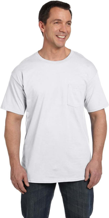 Cotton T-Shirt with Pocket by Hanes