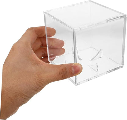 Baseball Display Cube Acrylic Box for Collectibles Sports Card Storage