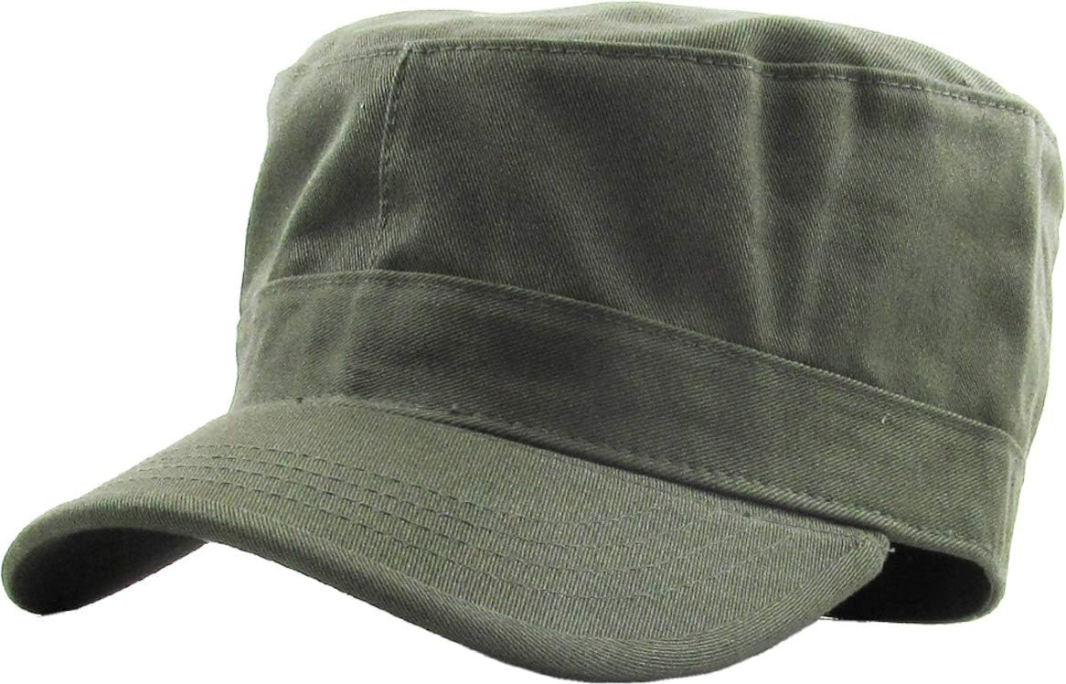 KBETHOS Cadet Army Cap Basic Everyday Military Style Hat (Now with STASH Pocket Version Available) ( Olive Daily Cadet )