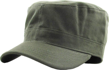 KBETHOS Cadet Army Cap Basic Everyday Military Style Hat (Now with STASH Pocket Version Available) ( Olive Daily Cadet )