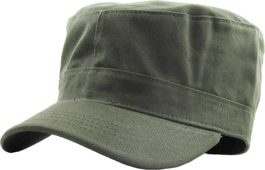 KBETHOS Cadet Army Cap Basic Everyday Military Style Hat (Now with STASH Pocket Version Available) ( Olive Daily Cadet )