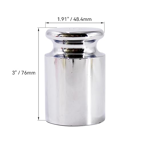 HFS(R) Calibration Weight 1000 Gram M2 Class Chrome Scale Balance Calibration Weight for Digital Scale, Pocket Scale 1KG