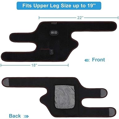 2-in-1 Arthritis Pain Relief Knee Brace, Heated Knee Support for Arthritis, Knee Heating Pad for Hot or Cold Therapy Keep Warm, Electric Wrap for Pain Relief and Massage