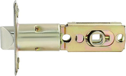 Tubular Mortice Latch, Passage Door Latch, Adjustable Square Latch Size 6070mm, Replacement Entry Latch for Lever Door Handles, Internal Door Handles